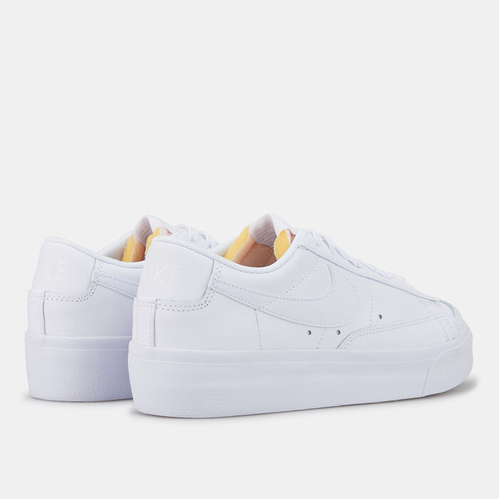 Nike Women's Blazer Low Platform Shoes White Nike Women's Blazer Low Platform Shoes White image number 2