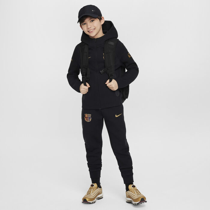 Nike Kids' F.C. Barcelona Tech Fleece Football Pants Black Nike Kids' F.C. Barcelona Tech Fleece Football Pants Black image number 6