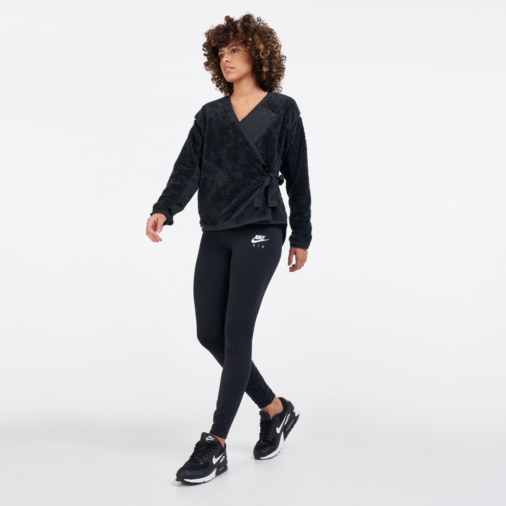 Nike sherpa sale wrap top
