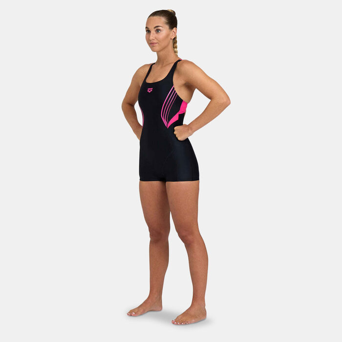 Arena Women's Kaori Combinaison One-Piece Swimsuit Black image number 2