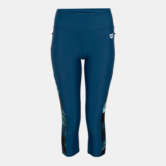 Arena Women's Modesty 3/4 Swimming Leggings Black image number 0