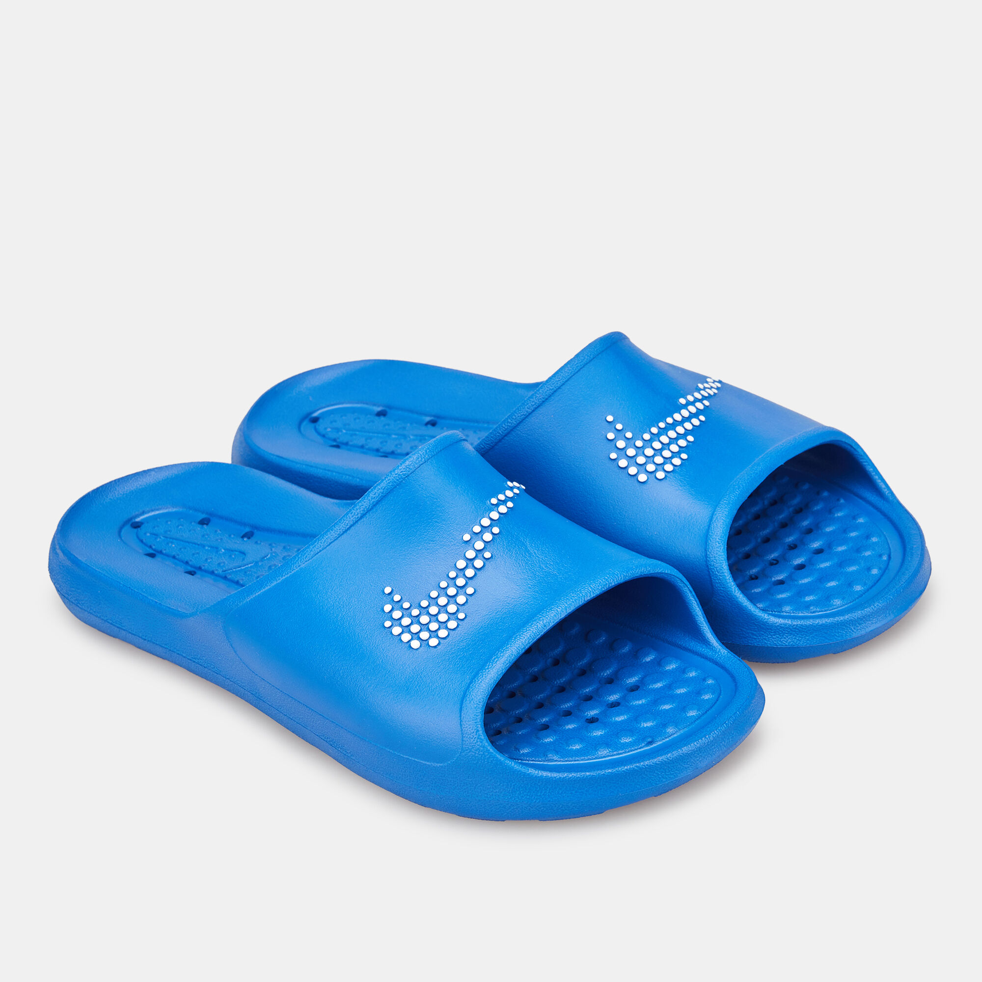 All blue nike slides shop