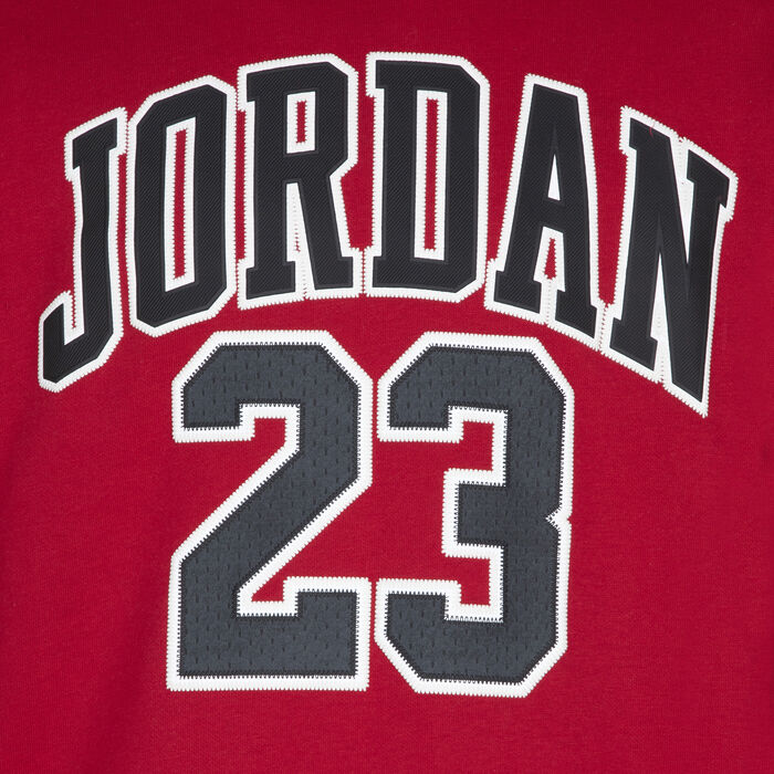 Jordan Kids' Fleece Hoodie Red Jordan Kids' Fleece Hoodie Red image number 4