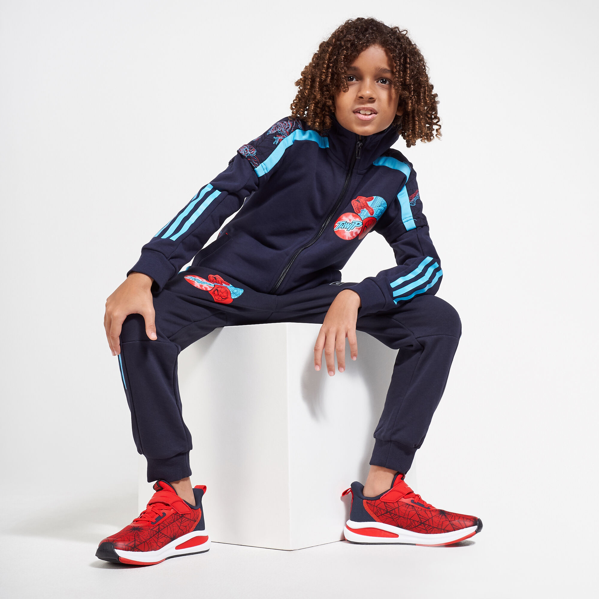 Buy adidas Kids X Marvel Spider Man Hoodie Younger Kids Blue in