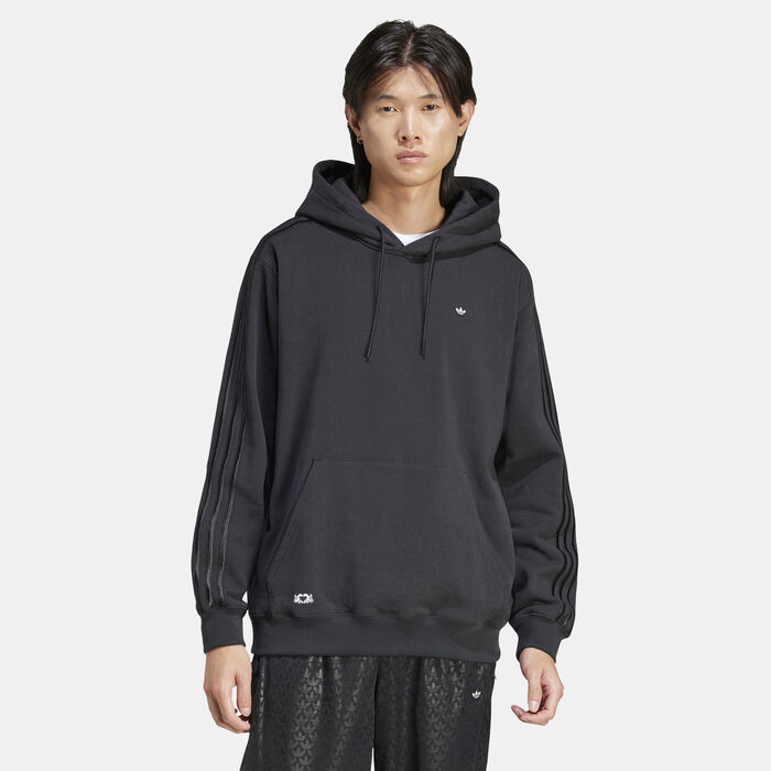 adidas Originals Men's Mickey Mouse x Originals Hoodie Black adidas Originals Men's Mickey Mouse x Originals Hoodie Black image number 0