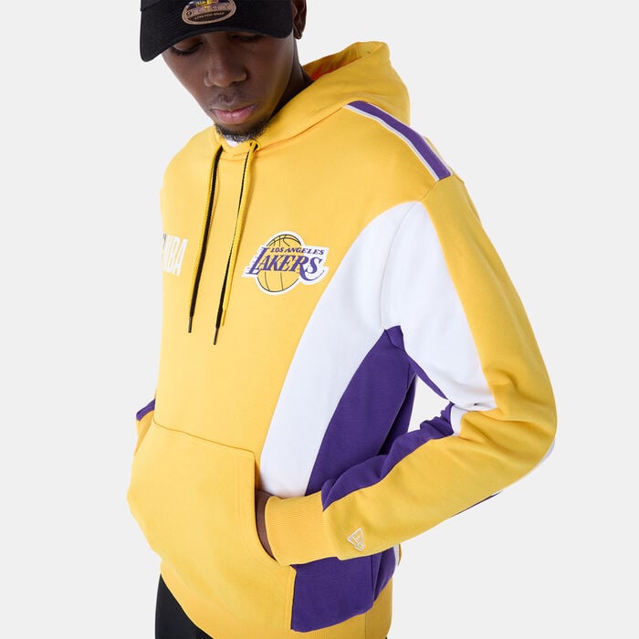 New Era Men's NBA Los Angeles Lakers Hoodie yellow New Era Men's NBA Los Angeles Lakers Hoodie yellow image number 3