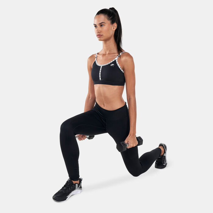 Nike Women's Dri-FIT Air Indy Logo Strap Sports Bra Black Nike Women's Dri-FIT Air Indy Logo Strap Sports Bra Black image number 2