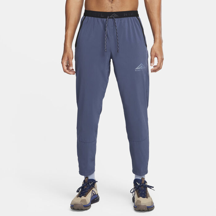 Nike Men's Trail Dawn Range Dri-FIT Running Trousers Blue Nike Men's Trail Dawn Range Dri-FIT Running Trousers Blue image number 0