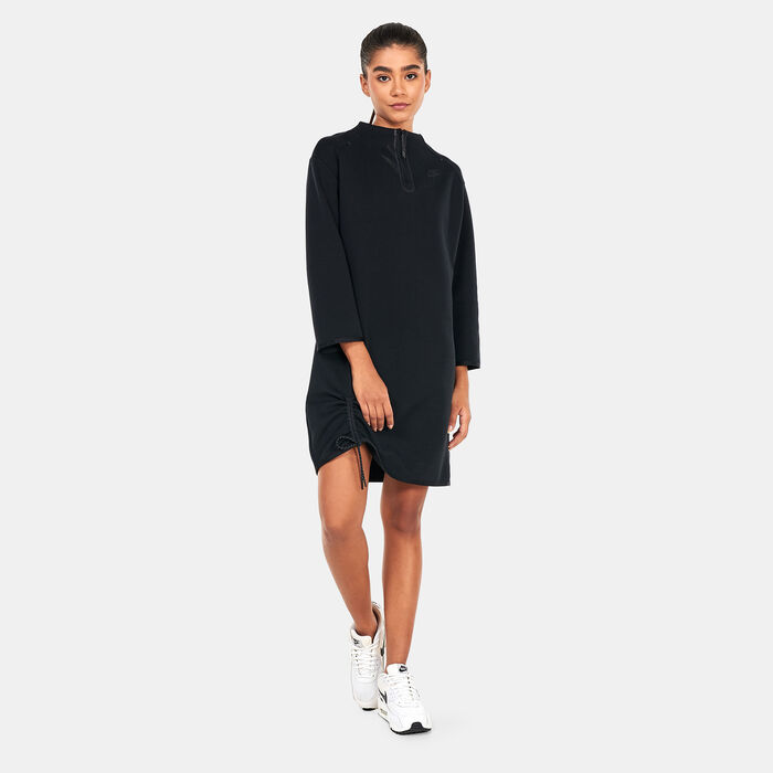 Nike Women's Sportswear Tech Fleece Essential Dress Black image number 0