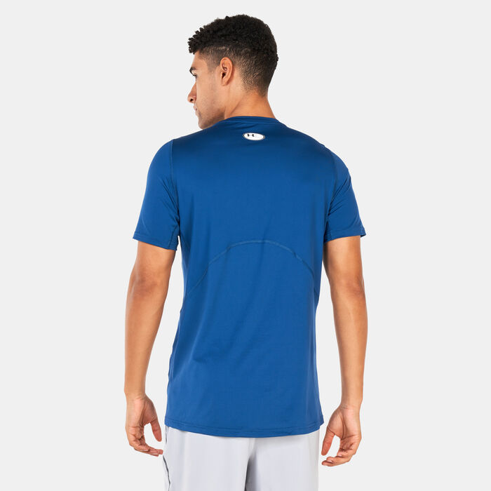 Under Armour Men's HeatGear® Armour Fitted T-Shirt Blue Under Armour Men's HeatGear® Armour Fitted T-Shirt Blue image number 1