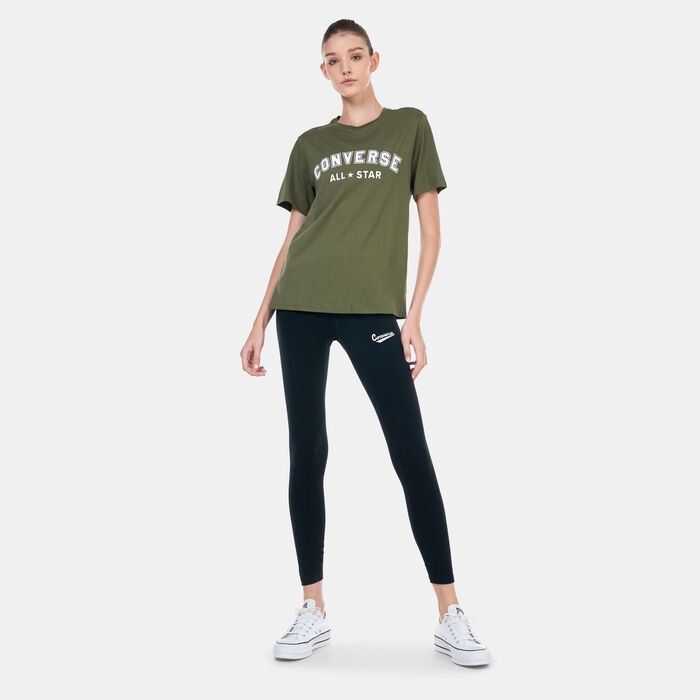 Converse All Star Center Front T-Shirt Green Converse All Star Center Front T-Shirt Green image number 3