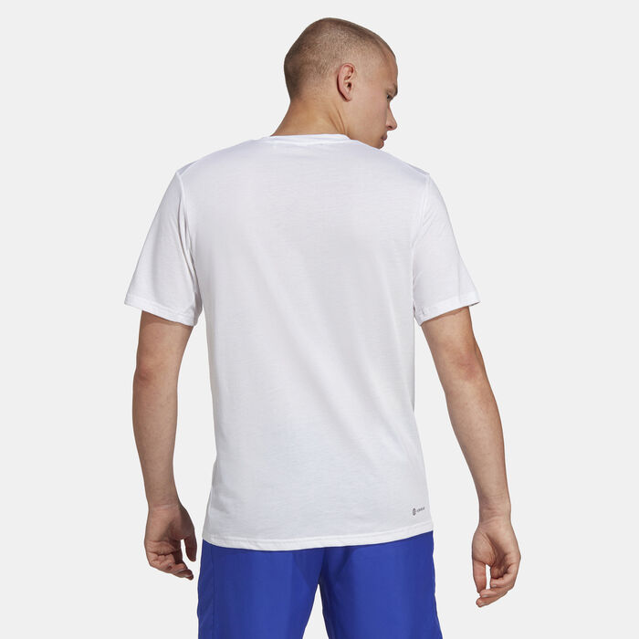 adidas Men's Train Essentials Comfort Training T-Shirt White adidas Men's Train Essentials Comfort Training T-Shirt White image number 1