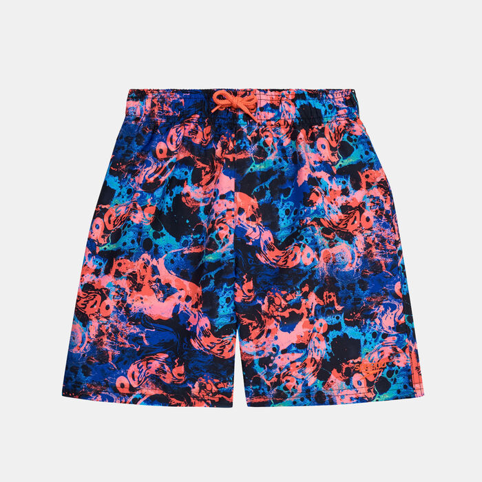 Speedo Kids' Digital Printed Swimming Shorts Blue Speedo Kids' Digital Printed Swimming Shorts Blue image number 0