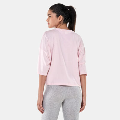PUMA Women's Brand Love Oversized T-Shirt Pink