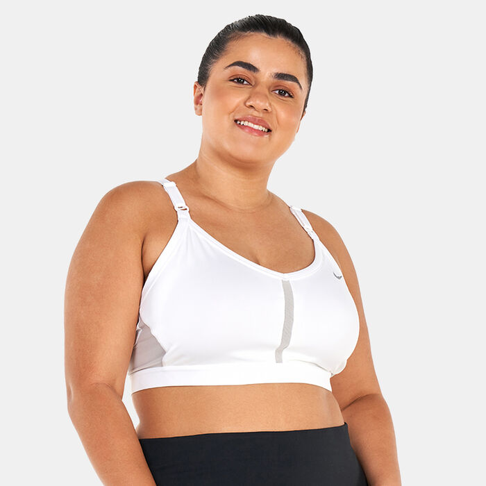 Nike Women's Dri-FIT Indy Light-Support Padded Sports Bra (Plus Size) White Nike Women's Dri-FIT Indy Light-Support Padded Sports Bra (Plus Size) White image number 0