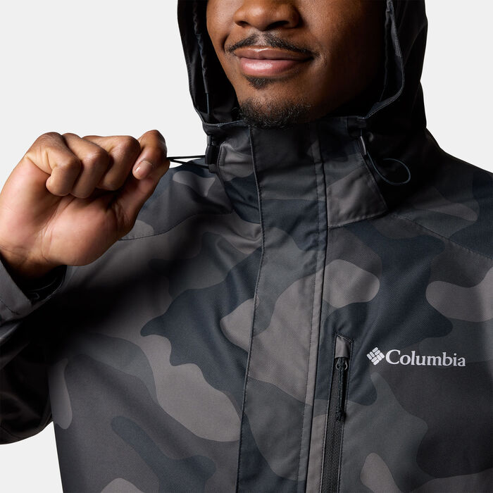 Columbia Men's Hikebound II Printed Hiking Jacket Black Columbia Men's Hikebound II Printed Hiking Jacket Black image number 4