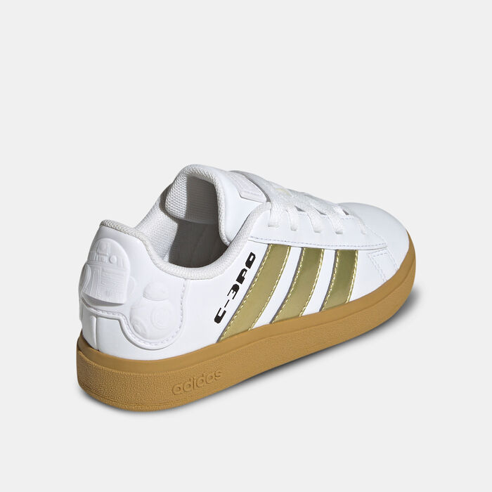 adidas Kids' Star Wars Grand Court 2.0 Shoes Gold adidas Kids' Star Wars Grand Court 2.0 Shoes Gold image number 2