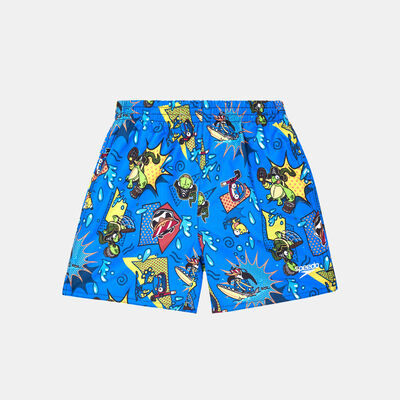Speedo Kids' Digital Allover Swimming Shorts Blue