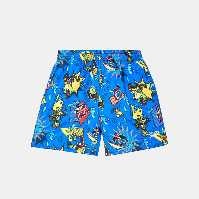 Speedo Kids' Digital Allover Swimming Shorts Blue image number 0