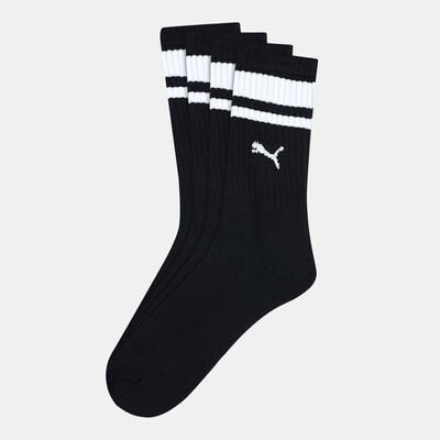 PUMA Crew Heritage Stripe Socks (2 Pack) Black PUMA Crew Heritage Stripe Socks (2 Pack) Black