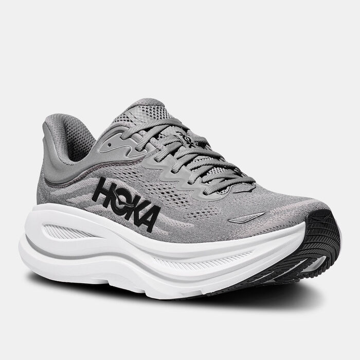 HOKA Men's Bondi 9 Running Shoes Grey HOKA Men's Bondi 9 Running Shoes Grey image number 1