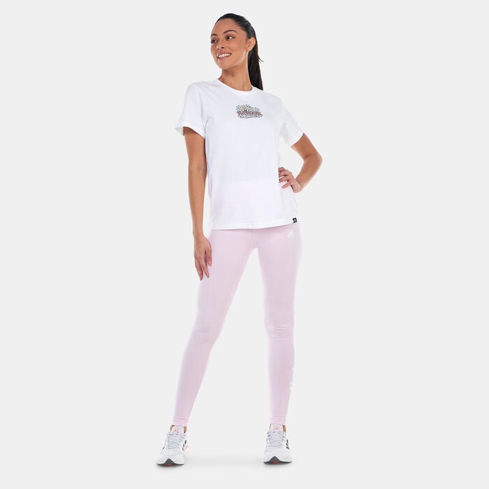 adidas Women's High-Rise Leggings Pink adidas Women's High-Rise Leggings Pink image number 2