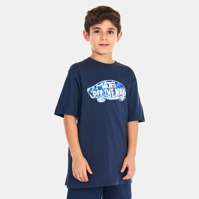 Vans Kids' Off The Wall Logo Fill T-Shirt (Older Kids) Blue Vans Kids' Off The Wall Logo Fill T-Shirt (Older Kids) Blue image number 0