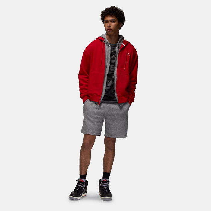 Jordan Men's Brooklyn Fleece Full-Zip Hoodie Red image number 2