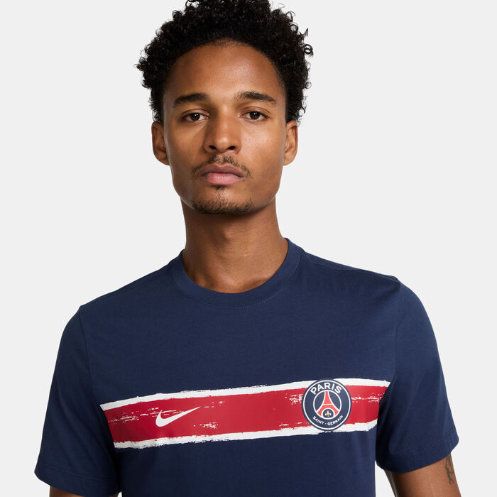 Nike Men's Paris Saint-Germain Heritage T-Shirt Blue Nike Men's Paris Saint-Germain Heritage T-Shirt Blue image number 3