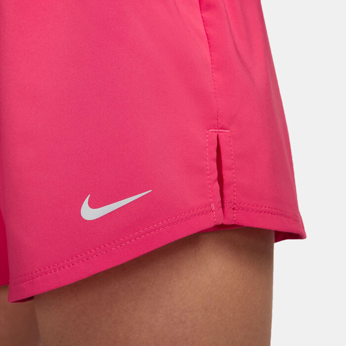 Nike Women's One Dri-FIT Mid-Rise 2-in-1 Shorts Pink image number 5