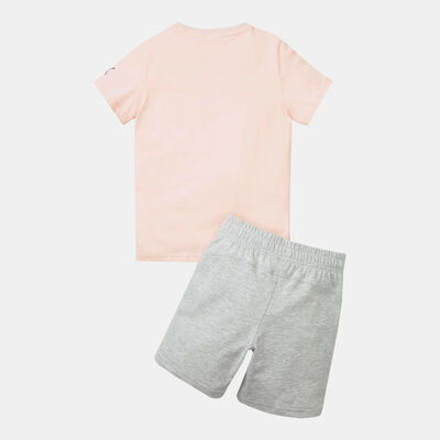 PUMA Kids' x SPONGEBOB Shorts And Jersey Set Peach
