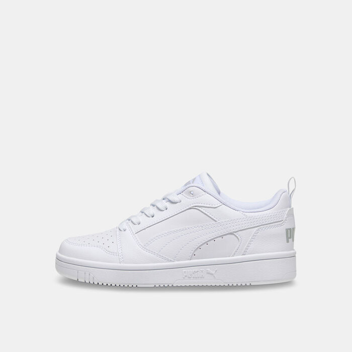 PUMA Kids' Rebound V6 Lo Shoes White PUMA Kids' Rebound V6 Lo Shoes White image number 0