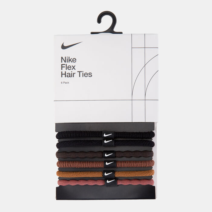 Nike Flex Hair Ties (6 Pieces) Brown image number 0