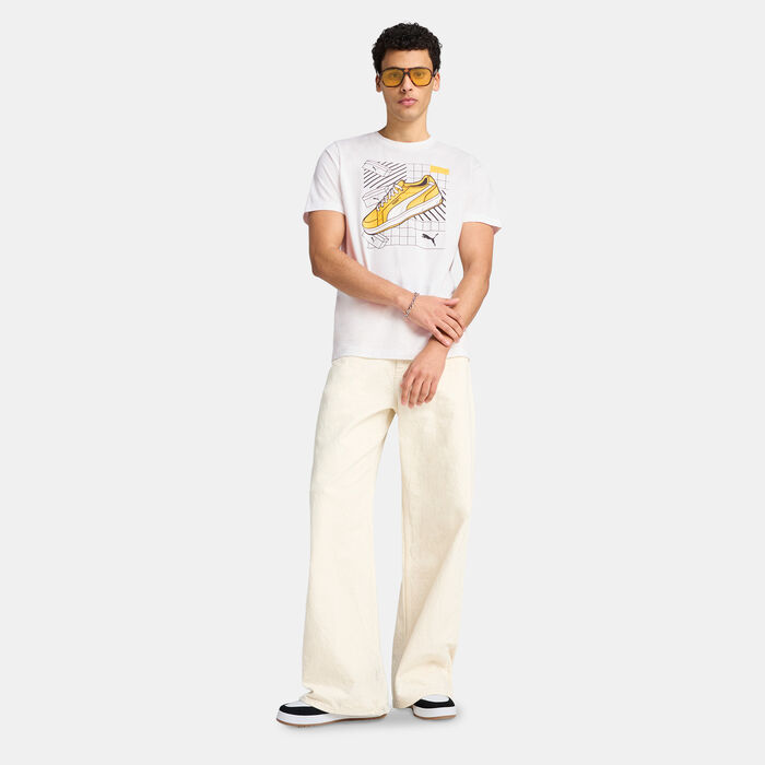 PUMA Men's Graphics Sneaker T-Shirt White image number 2