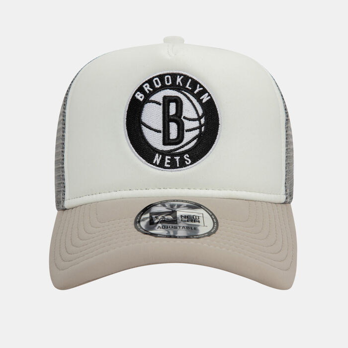 New Era Men's NBA Brooklyn Nets Flower 9FORTY Trucker Cap Grey New Era Men's NBA Brooklyn Nets Flower 9FORTY Trucker Cap Grey image number 0