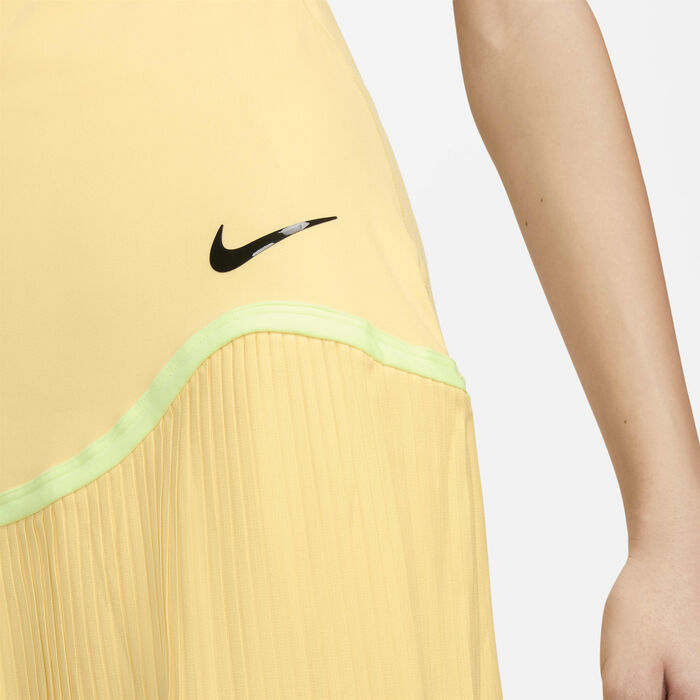 Nike Women's Dri-FIT Advantage Tennis Skirt yellow image number 4