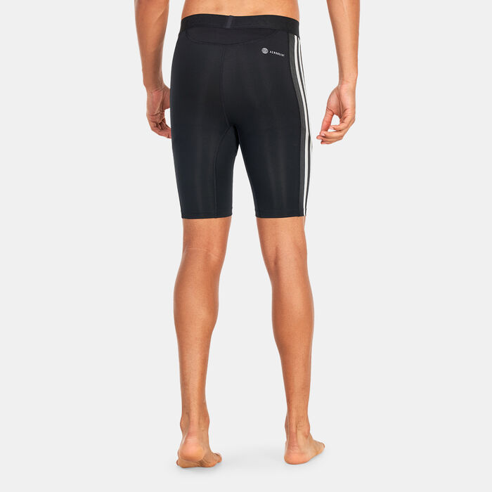 adidas Men's Techfit Training 3-Stripes Training Short Tights Black adidas Men's Techfit Training 3-Stripes Training Short Tights Black image number 1
