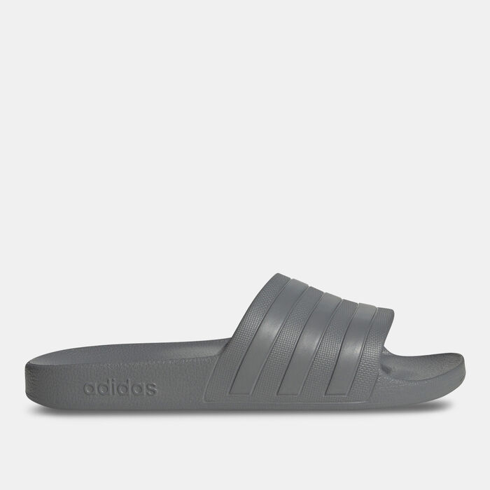 adidas Women's Adilette Aqua Slides Grey adidas Women's Adilette Aqua Slides Grey image number 0