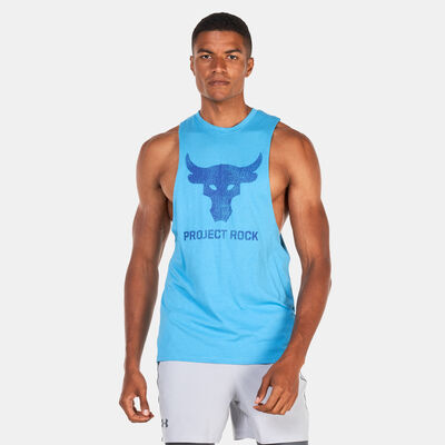 Under Armour Men's Project Rock Brahma Bull Tank Top Blue