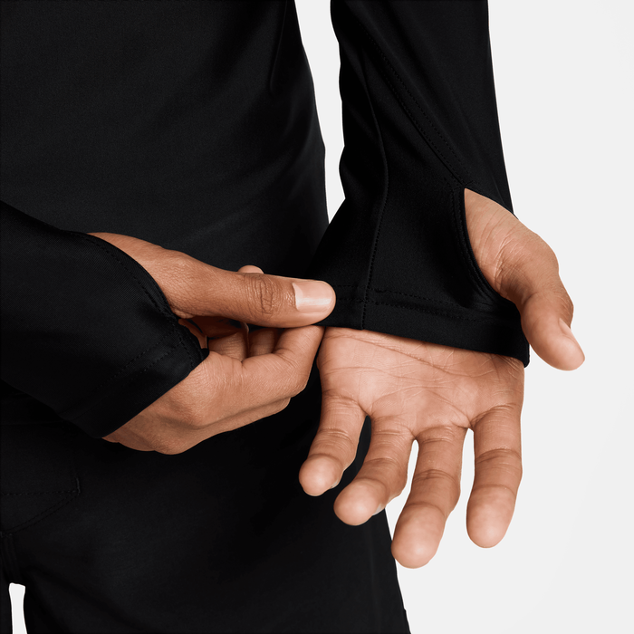 Nike Swim Men's Long Sleeve Swimming Rashguard Black image number 3