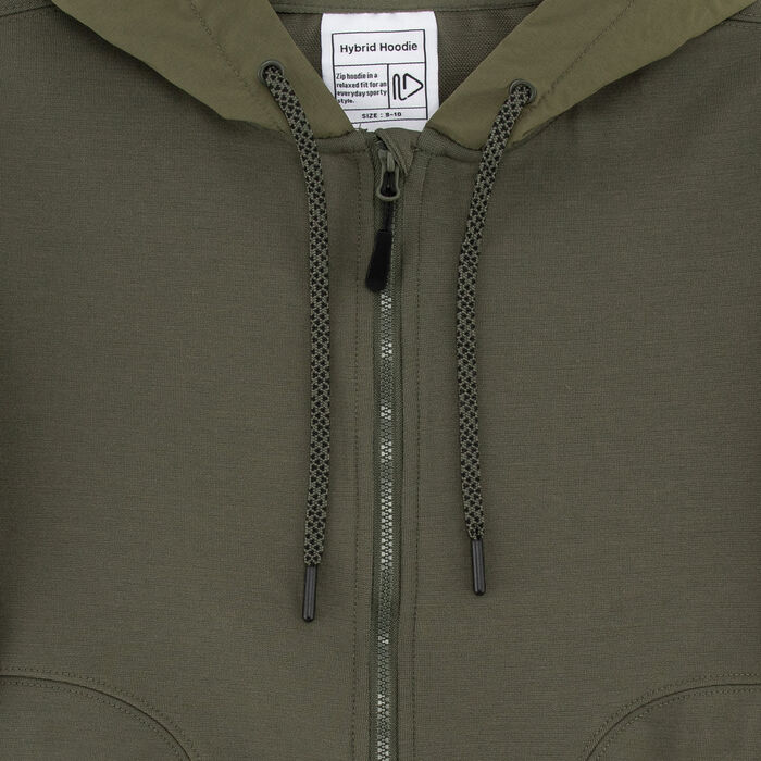 Sun and Sand Sports Kids' Full-Zip Hoodie Green Sun and Sand Sports Kids' Full-Zip Hoodie Green image number 2