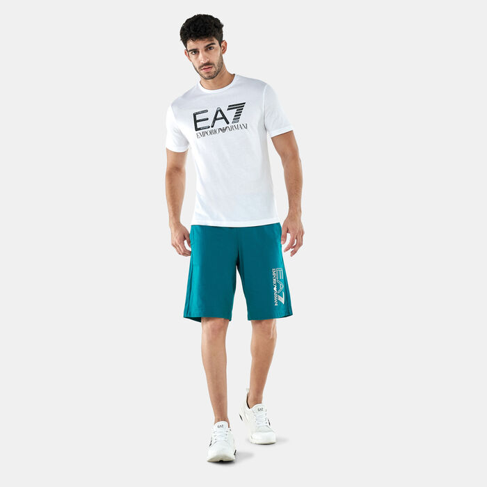 EA7 Emporio Armani Men's Train Visibility Bermuda Shorts Green EA7 Emporio Armani Men's Train Visibility Bermuda Shorts Green image number 2