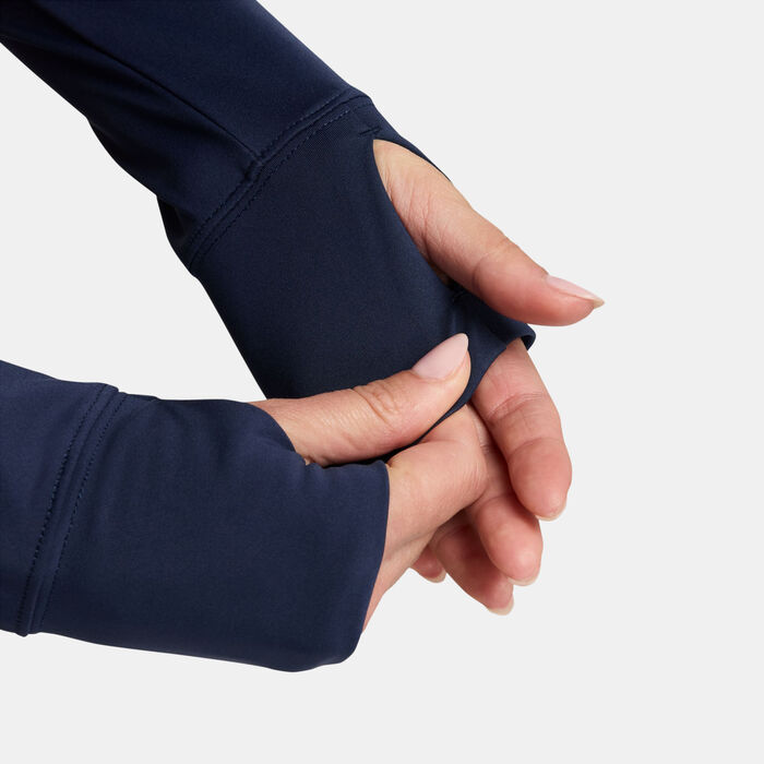 Nike Women's Pro Dri-FIT Training Top Blue image number 2