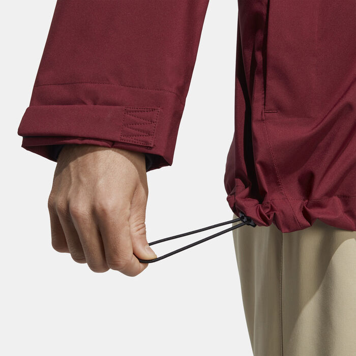 adidas Men's Terrex Multi RAIN.RDY 2.5-Layer Rain Jacket Maroon adidas Men's Terrex Multi RAIN.RDY 2.5-Layer Rain Jacket Maroon image number 4