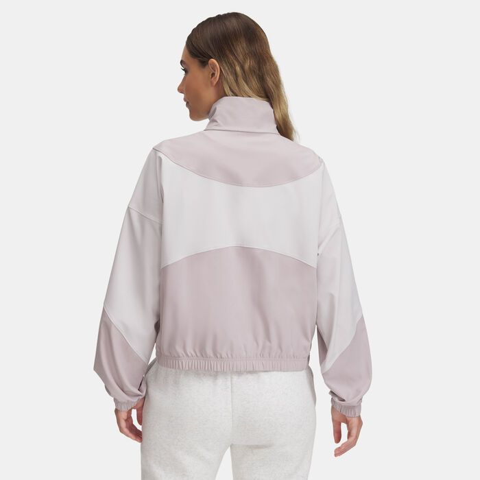 Under Armour Women's Rival Woven Jacket Grey Under Armour Women's Rival Woven Jacket Grey image number 1