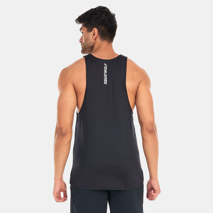 SQUATWOLF Men's Core AeroTech Tank Top Black SQUATWOLF Men's Core AeroTech Tank Top Black image number 1