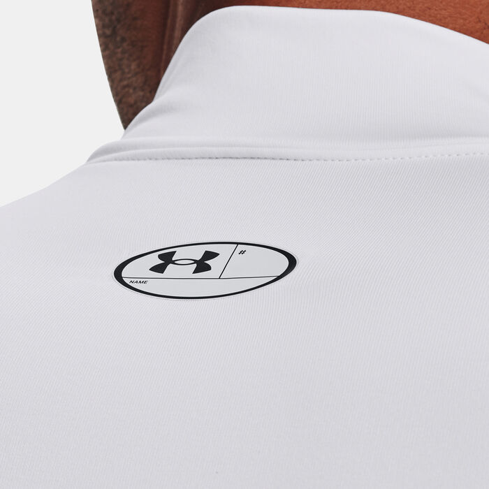Under Armour Men's UA ColdGear® Compression Mock T-Shirt White Under Armour Men's UA ColdGear® Compression Mock T-Shirt White image number 3