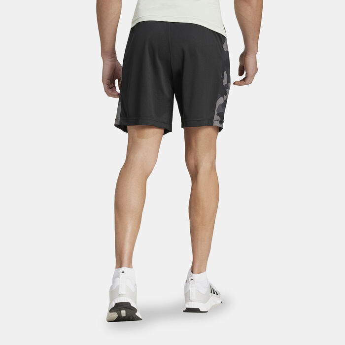 adidas Men's Train Essentials Camo Training Shorts Black adidas Men's Train Essentials Camo Training Shorts Black image number 1