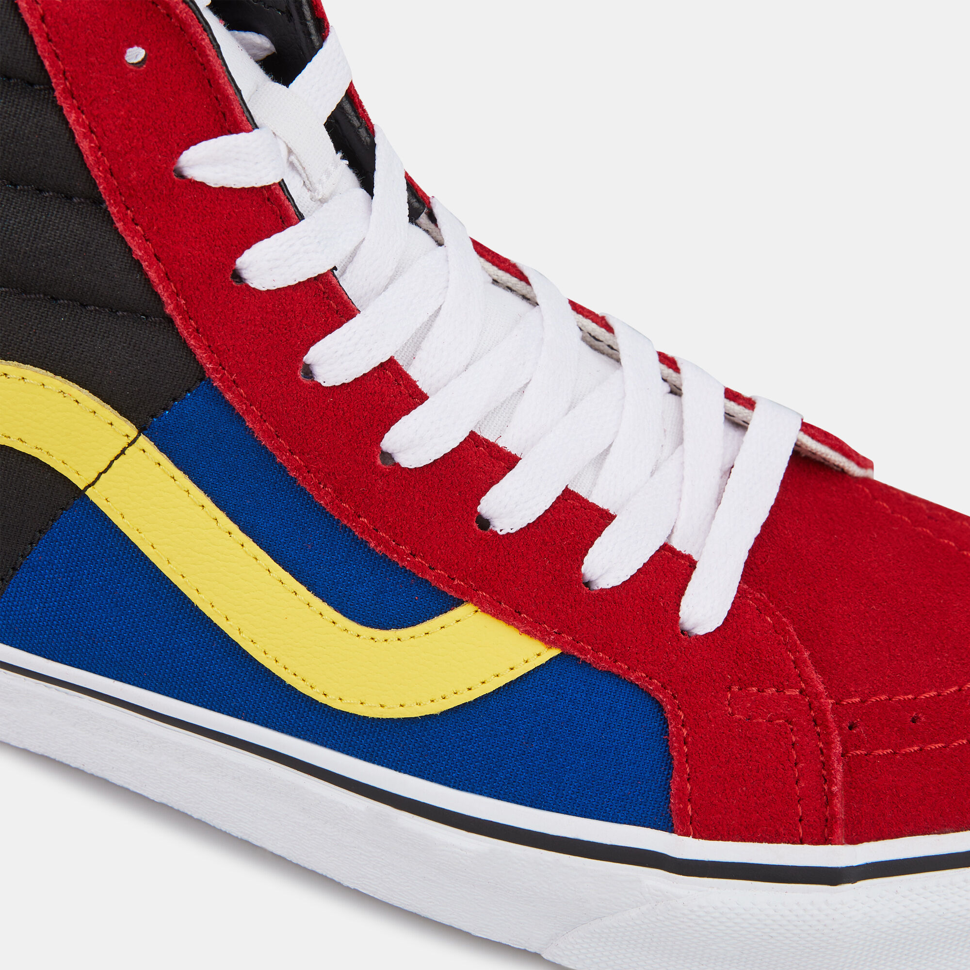 Vans sk8 hi red blue top