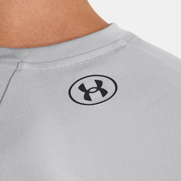 Under Armour Men's UA Tech™ Print Fill Training T-Shirt Grey Under Armour Men's UA Tech™ Print Fill Training T-Shirt Grey image number 3